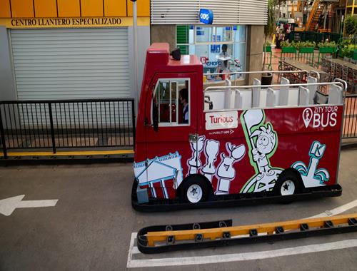 Board the Turibus at KidZania Cuicuilco.